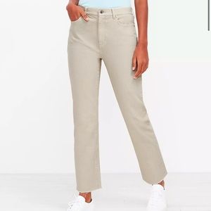 NWT LOFT Women's The High Waist Straight‎ Crop Jean